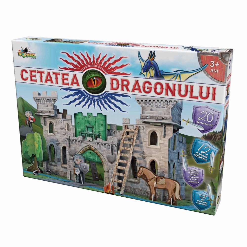 Puzzle 3D Noriel - Cetatea Dragonului, 116 piese
