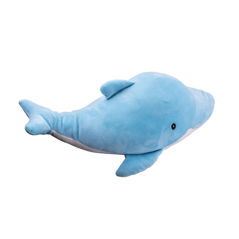 Jucarie de plus Delfin, Albastru, 50 cm