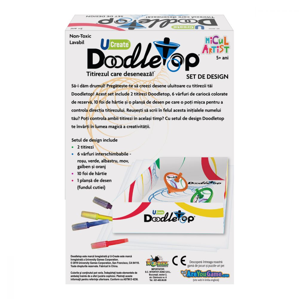 Set titirez Doodletop Design Kit, Micul Artist