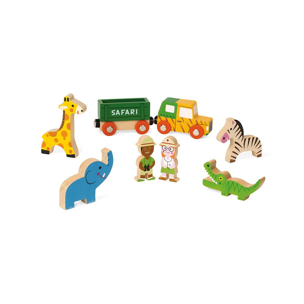 Set de joaca din lemn, Mini povesti Janod, Safari