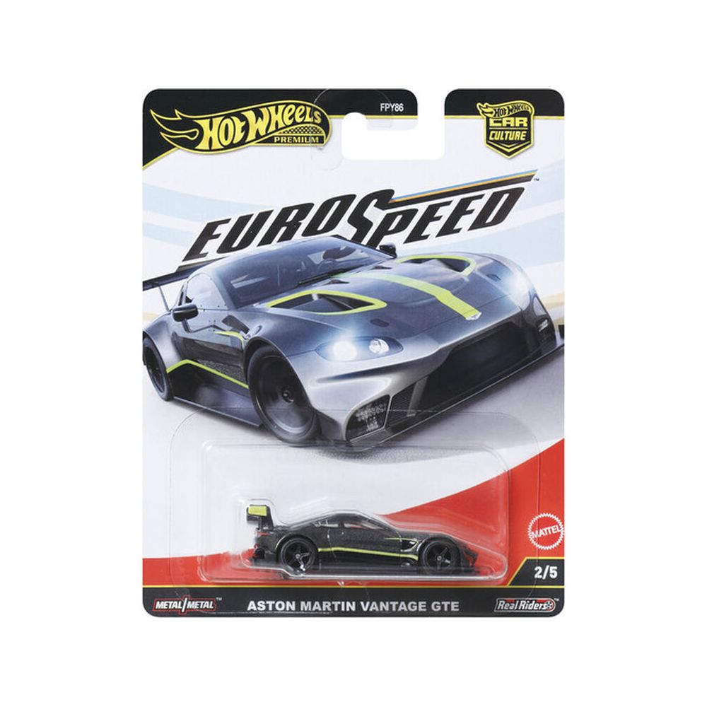 Masina metalica, Hot Wheels Premium, Car Culture, EuroSpeed, Aston Martin Vantage GTE, JBK76