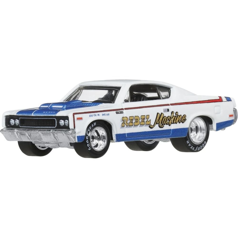 Set 2 masini metalice, Hot Wheels, AMC Javelin si AMC Rebel Machine 979Q, JBL06