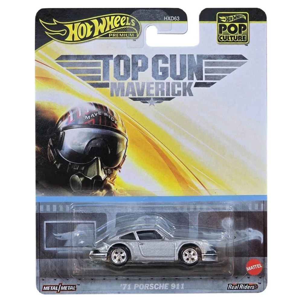 Masina metalica, Hot Wheels Premium, Pop Culture, Top Gun Maverick, 71 Porsche 911, JBL62