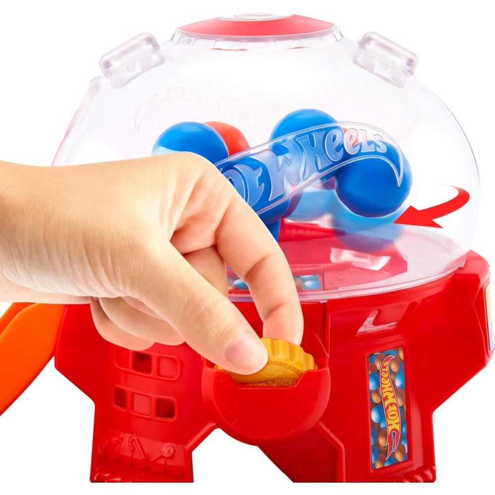 Set de joaca cu masinuta, Hot Wheels, Downtown Candy Shop, JBM62