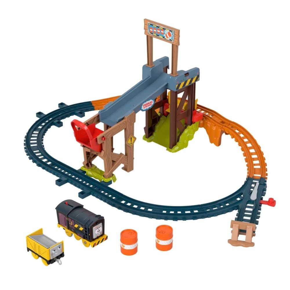 Set de joaca cu trenulet, Thomas and Friends, Diesel Lift and Load, JBW20