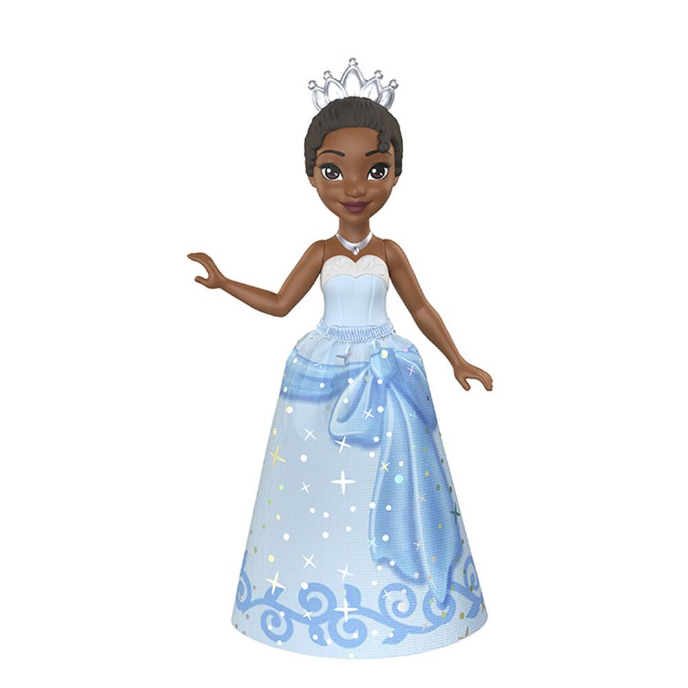 Papusa mini, Disney Princess, Tiana, 9 cm, JBX43