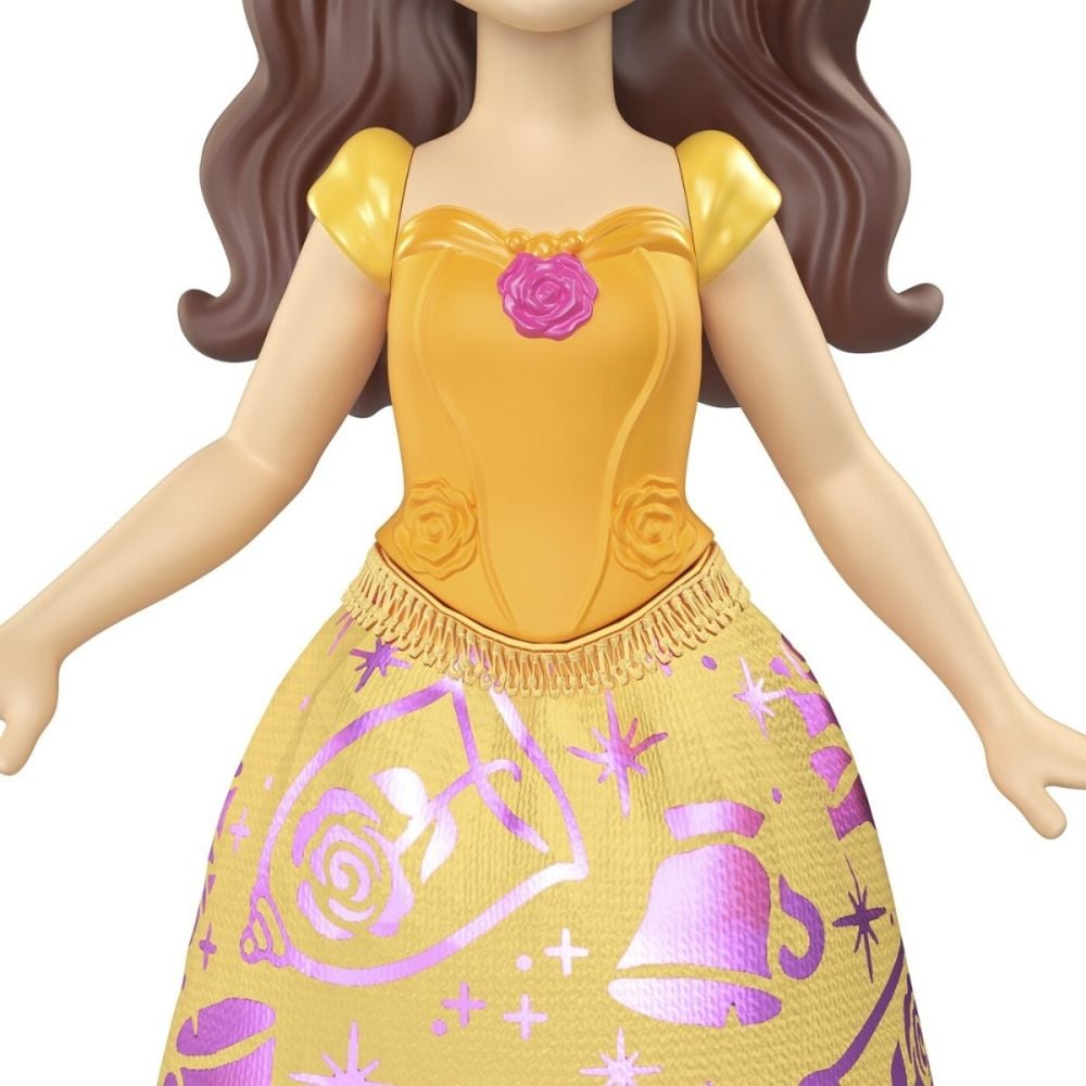 Papusa mini, Disney Princess, Belle, 9 cm, JBX50