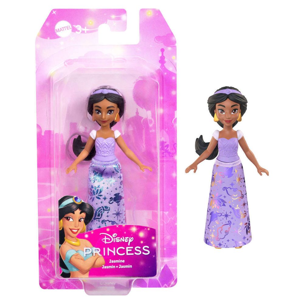 Papusa mini, Disney Princess, Jasmine, 9 cm, JBX51