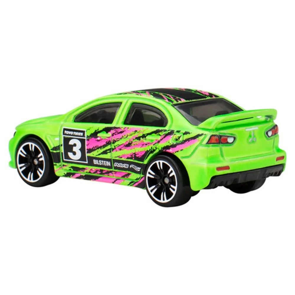 Masinuta metalica, Hot Wheels, Neon Speeders, 2008 Mitsubishi Lancer Evolution, JCB02