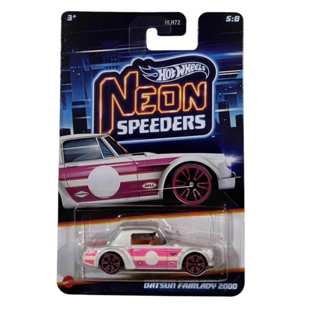 Masinuta metalica, Hot Wheels, Neon Speeders, Datsun Fairlady 2000, JCB04