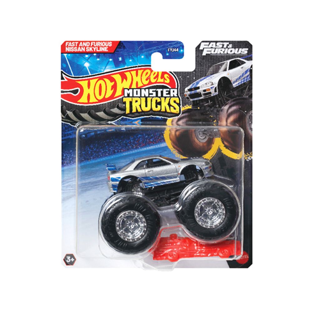Masinuta Hot Wheels, Monster Truck, Fast & Furious, Nissan Skyline, JDP79