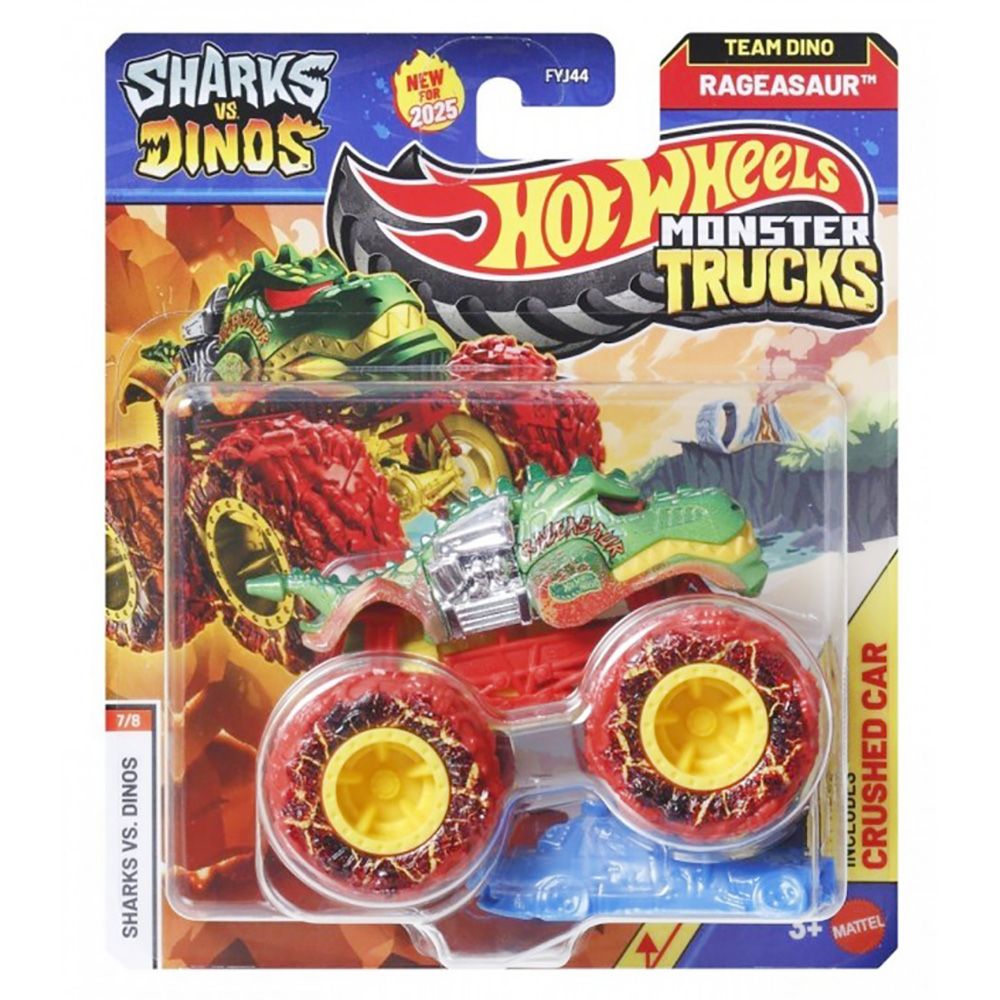 Masinuta Hot Wheels, Monster Truck, Rageasaur Echipa Dino, JCD98 Masinuta Hot Wheels, Monster Truck, Rageasaur Echipa Dino, JCD98
