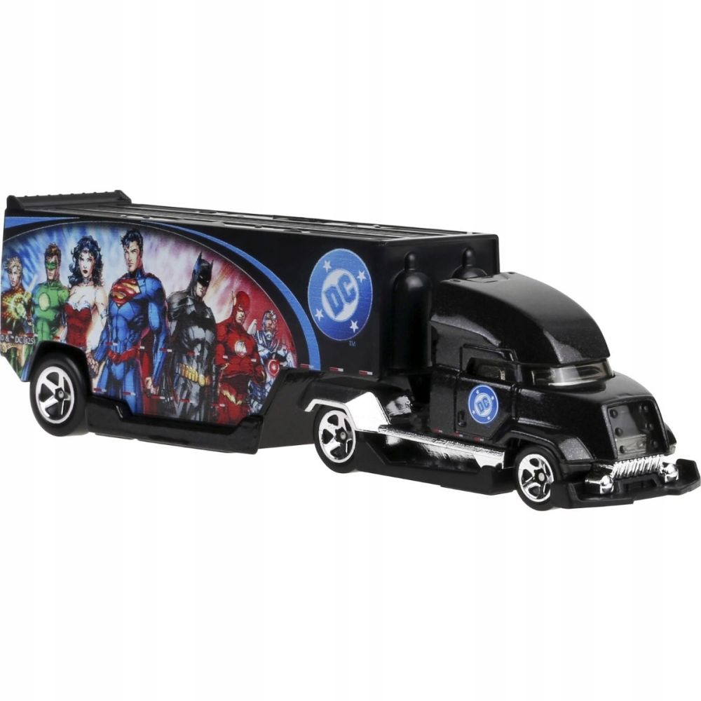 Set camion cu remorca, Hot Wheels, Track Fleet, Hype Hauler, JCM62