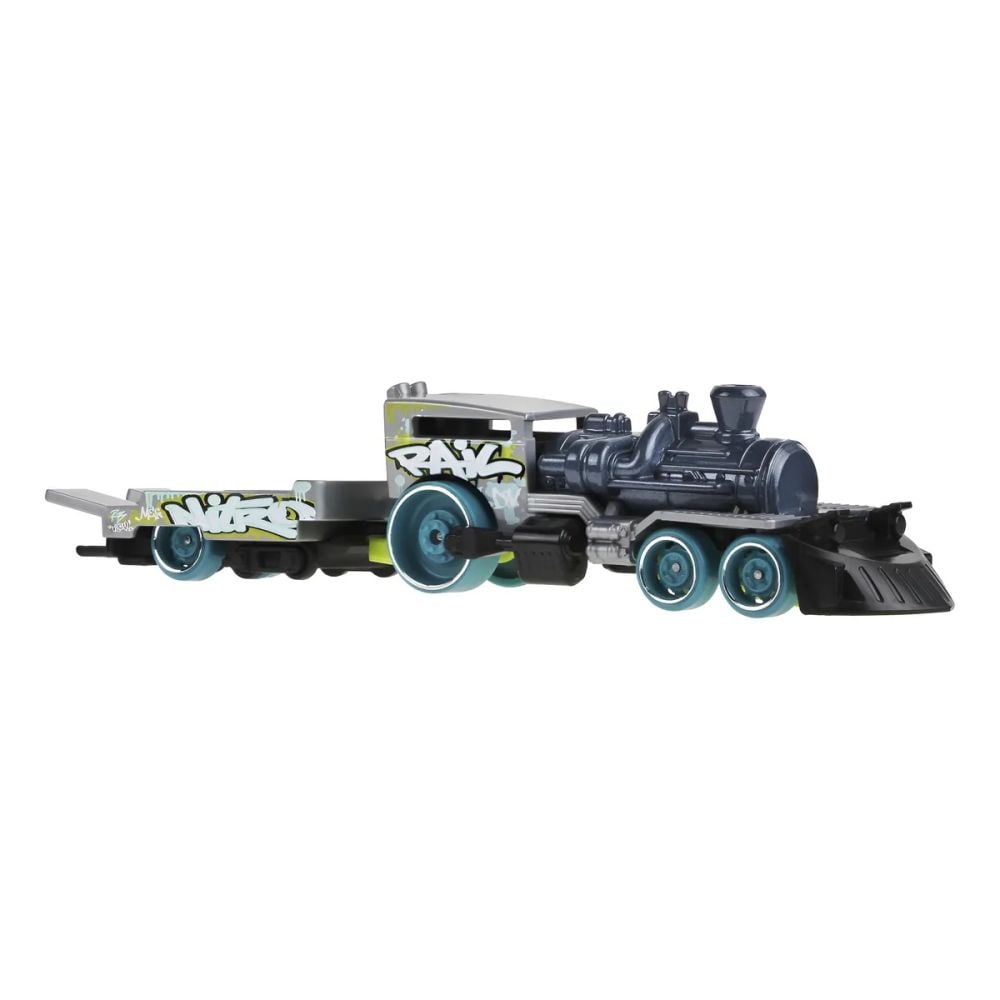Set camion cu remorca, Hot Wheels, Track Fleet, Nitro Rail, JCM64