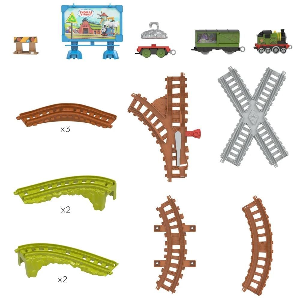 Set de joaca, Thomas and Friends, Trenulet cu circuit, Whiffs Recycling Run, JCY74