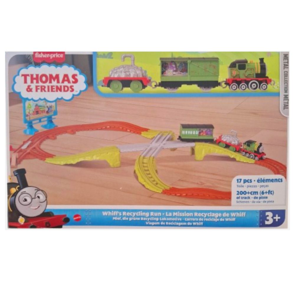Set de joaca, Thomas and Friends, Trenulet cu circuit, Whiffs Recycling Run, JCY74