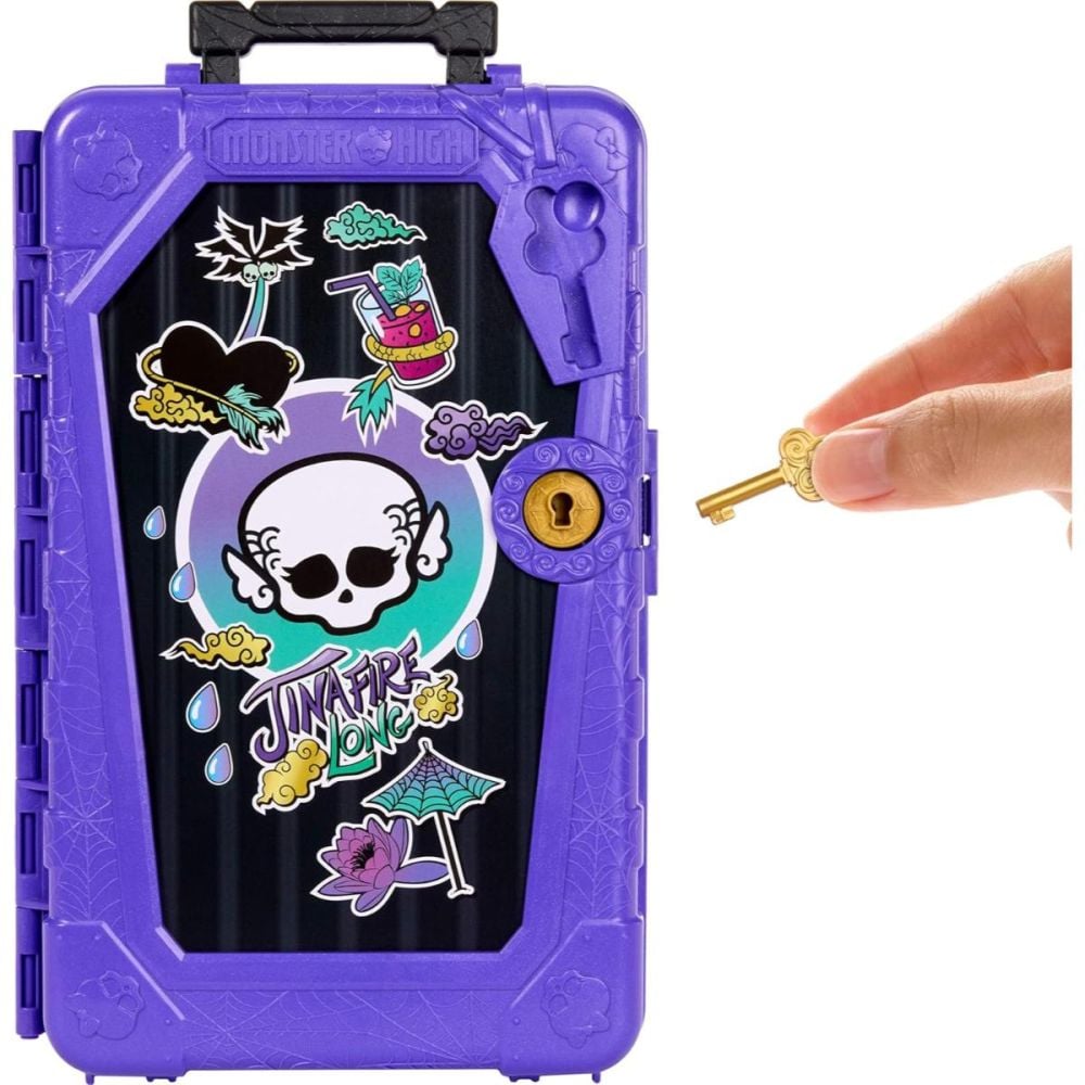 Papusa cu accesorii, Monster High, Skulltime Secrets, Gore-Geous Oasis, Jinafire Long, JDR52
