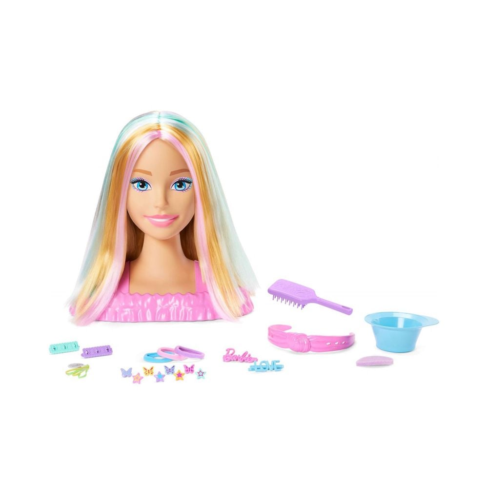 Manechin de coafat, Barbie, Deluxe Rainbow, JFG81