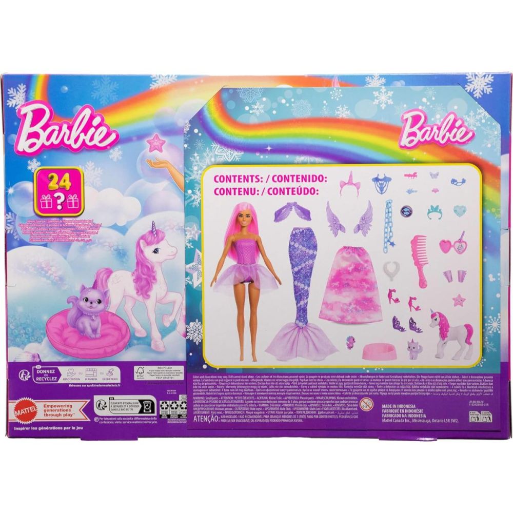 Papusa cu 24 de surprize, Barbie, Calendar Advent, JFL66