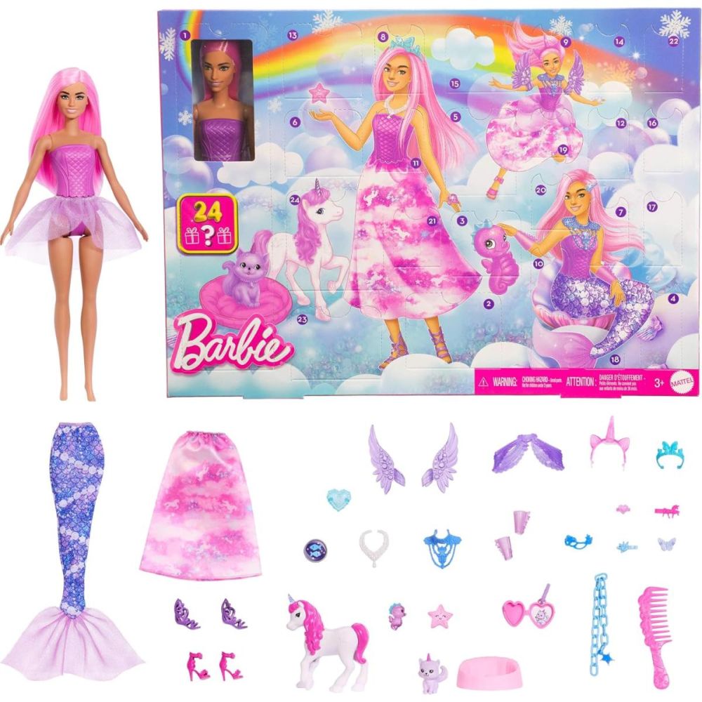 Papusa cu 24 de surprize, Barbie, Calendar Advent, JFL66