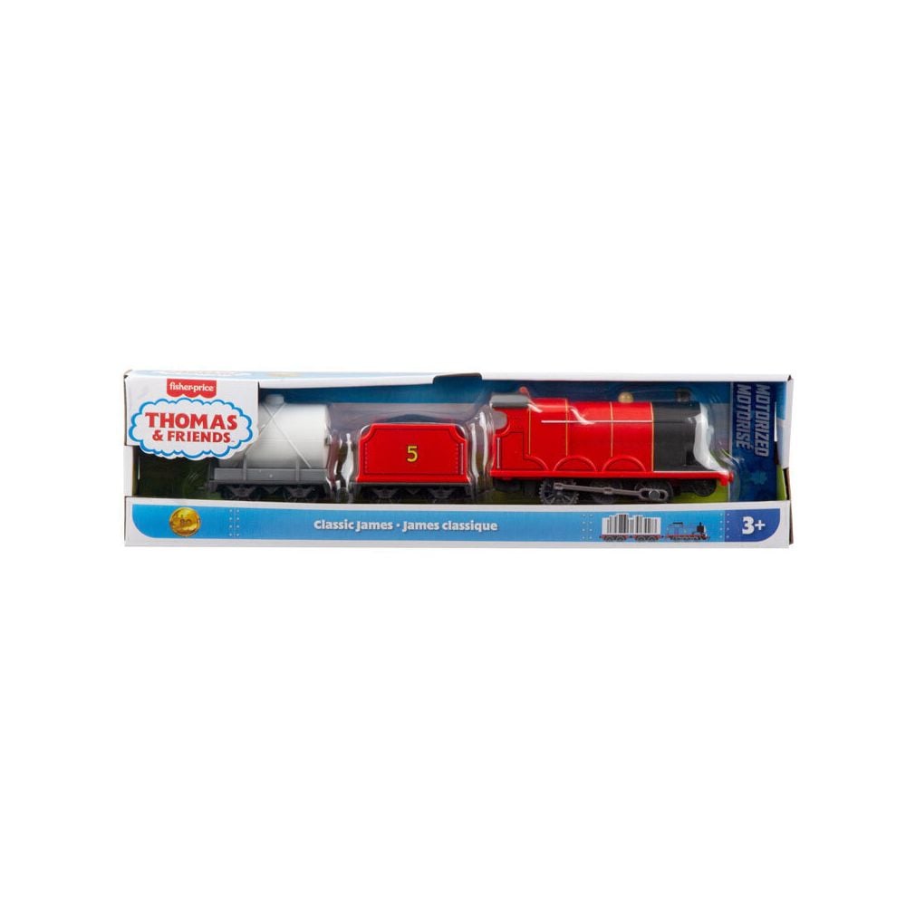 Locomotiva motorizata cu 2 vagoane, Thomas and Friends, Classic James, JFV74