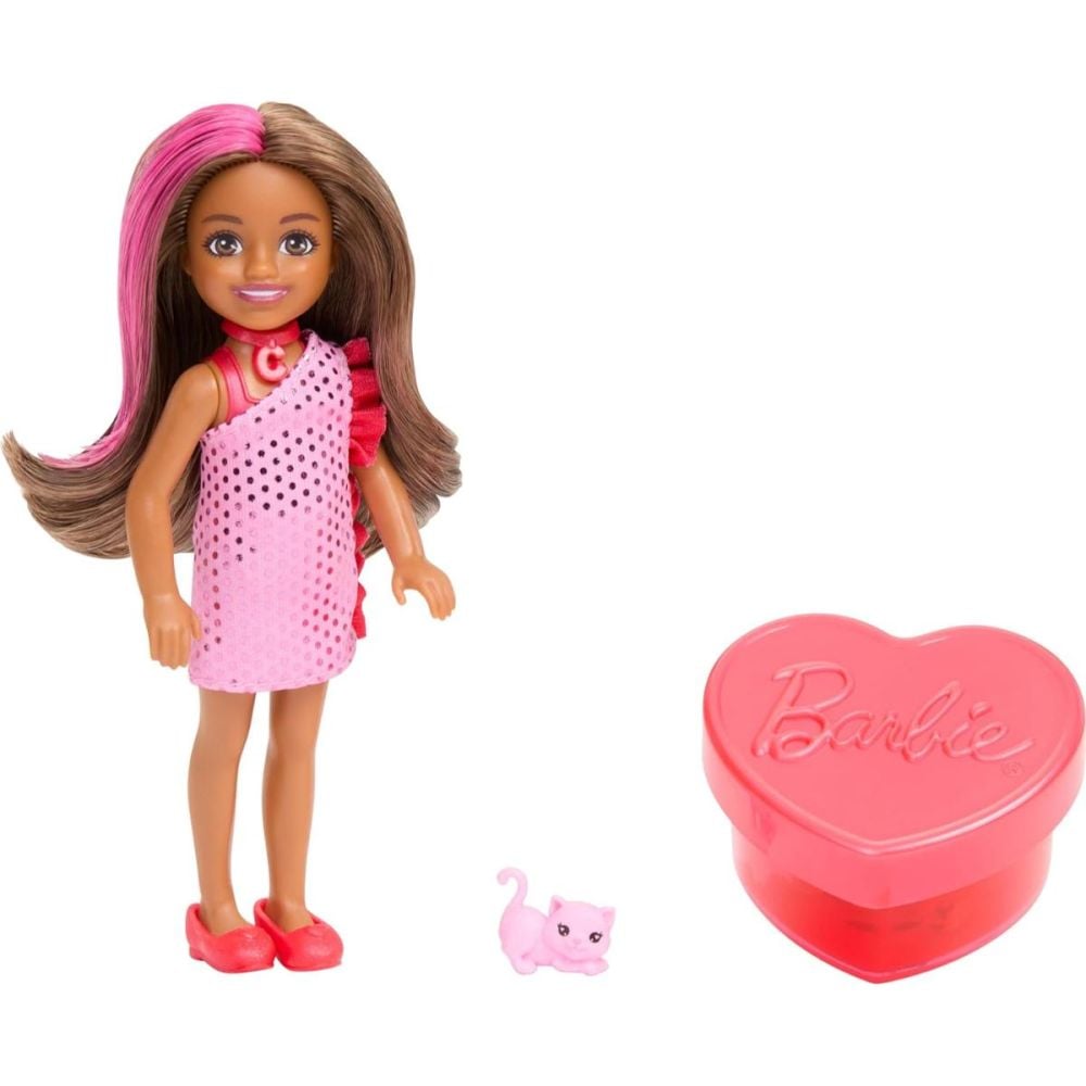 Papusa Chelsea surpriza, Barbie Party Unboxed, JFY04
