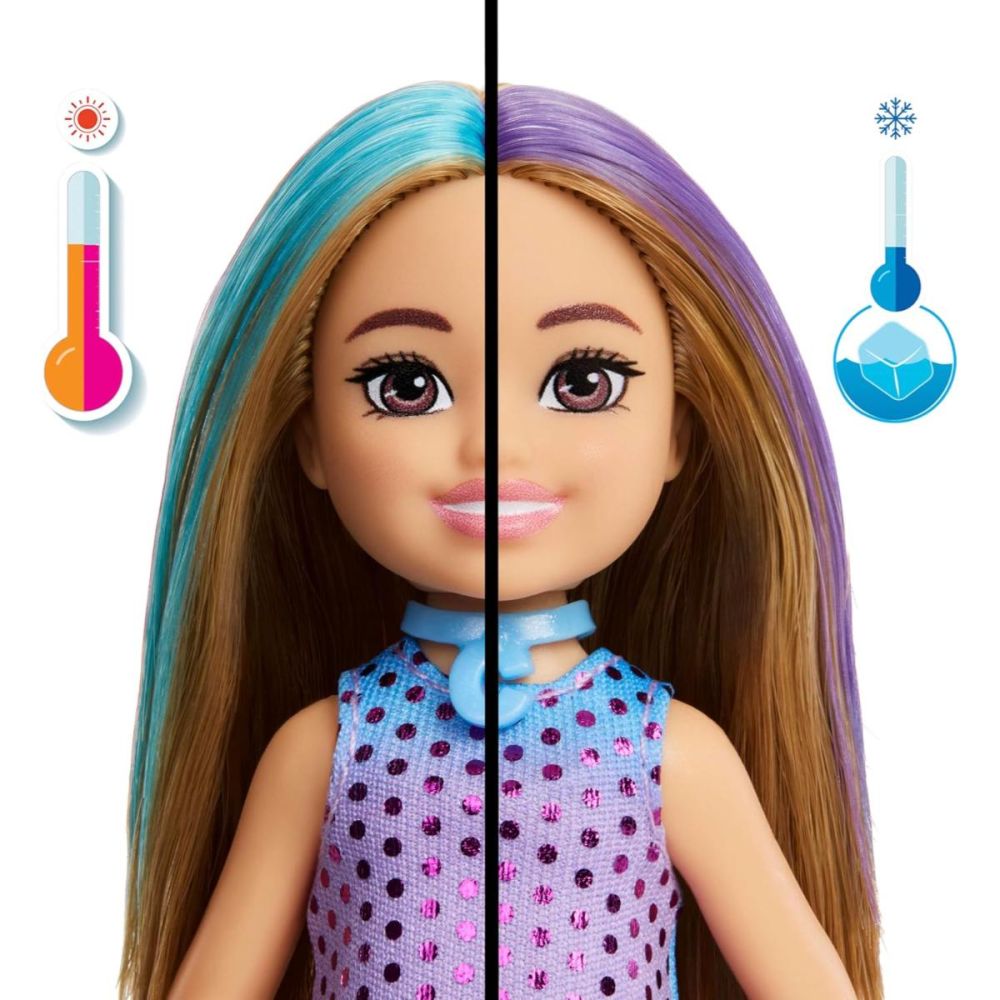 Papusa Chelsea surpriza, Barbie Party Unboxed, JFY04