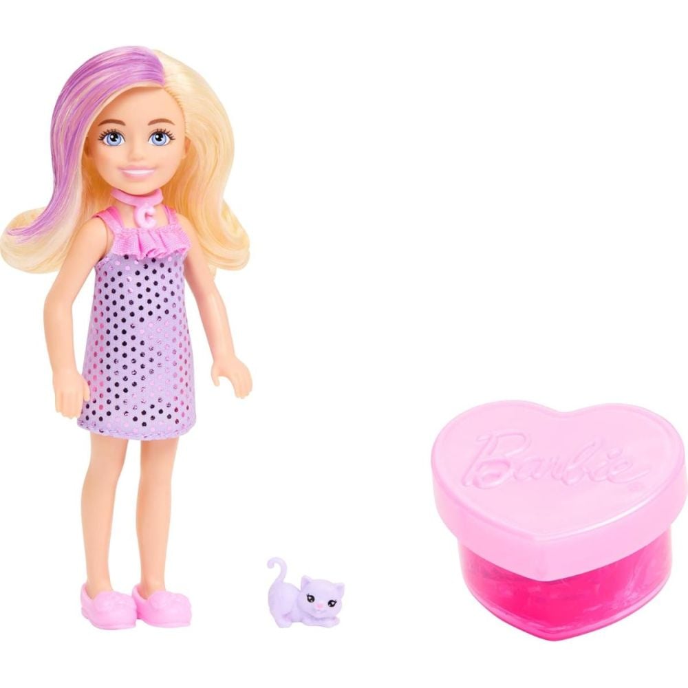 Papusa Chelsea surpriza, Barbie Party Unboxed, JFY04