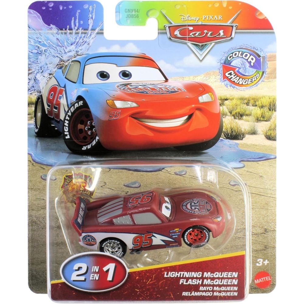 Masinuta Disney Cars, Color Changers, Rally Race 200 Lightning McQueen, JHD86