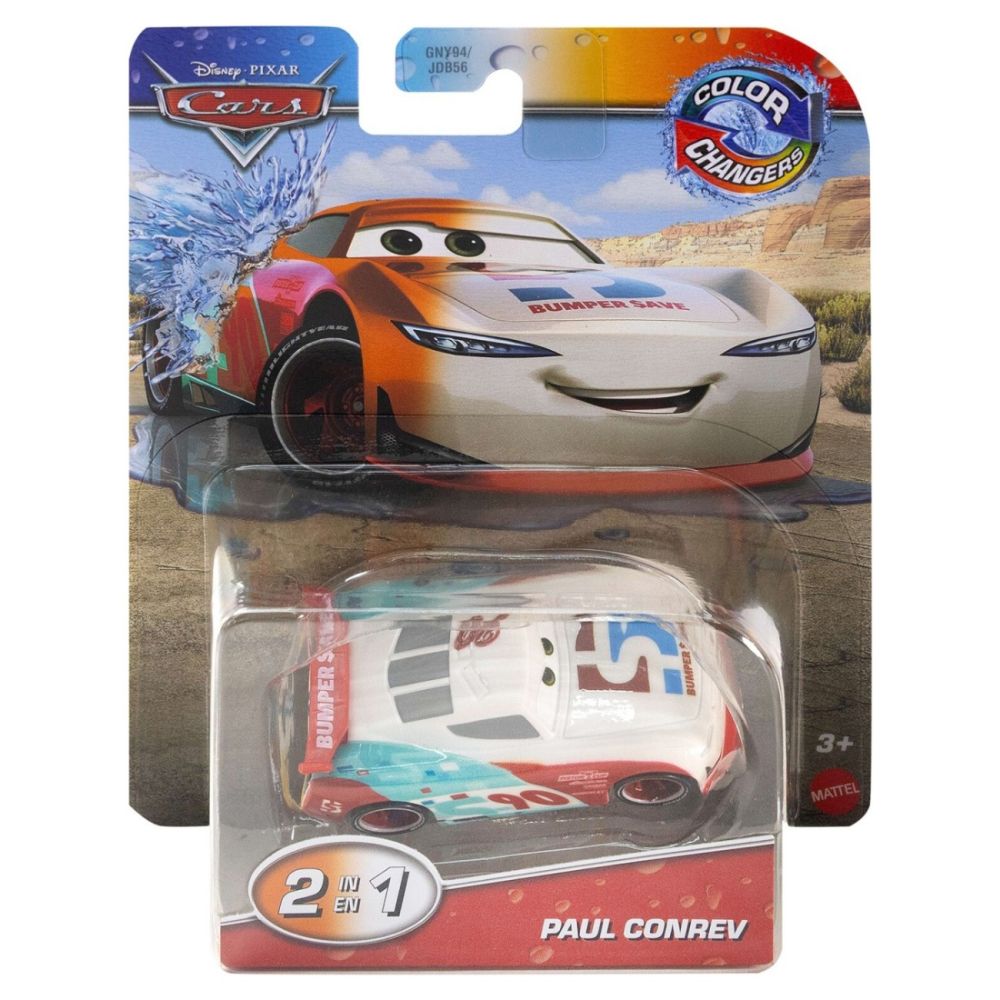 Masinuta Disney Cars, Color Changers, Paul Conrev, JHG28