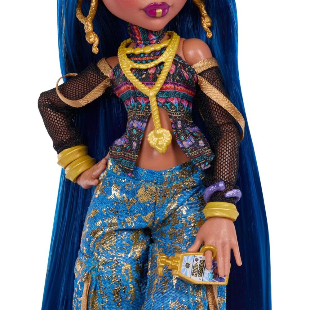 Papusa cu animal de companie, Monster High, Cleo De Nile si Hissette, JHK32