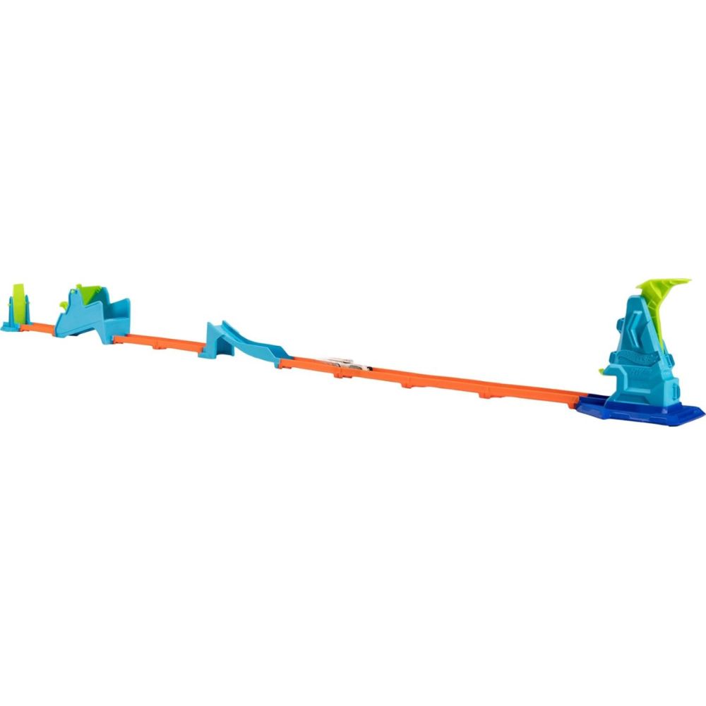 Set de joaca cu masinuta, Hot Wheels Stunt Track, Slam Jump Challenge, JHK78