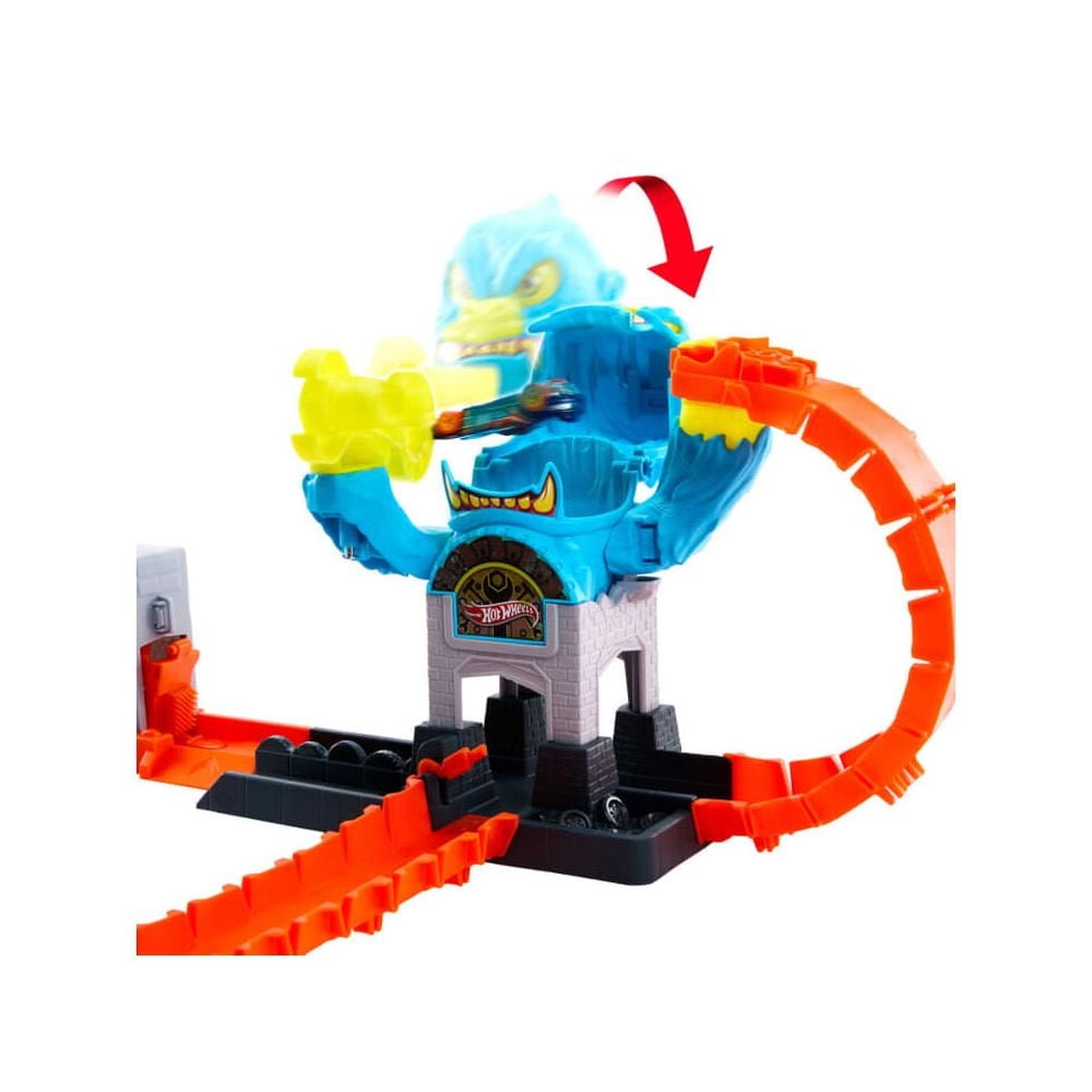 Set de joaca cu masinuta, Hot Wheels City, Gorilla Slam Attack, JHL92