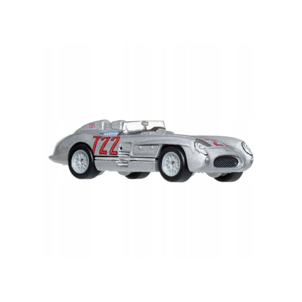 Transportator cu masinuta Hot Wheels, Car Culture Team Transport, Mercedes-Benz 300 SLR si Mercedes-Benz Renntransporter, JHX90