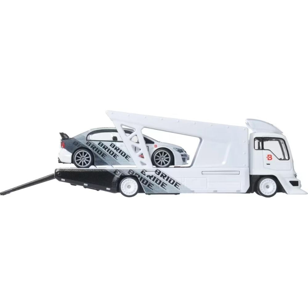 Transportator cu masinuta Hot Wheels, Car Culture Team Transport, HW Honda Civic Type-R si Kousoku Hauler, JHX94