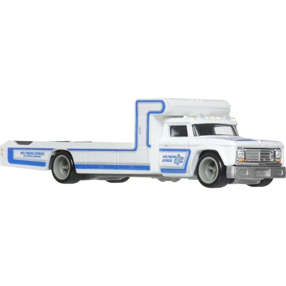 Transportator cu masinuta Hot Wheels, Car Culture Team Transport, Volkswagen Corrado VR6 si Retro Rig, JHX95