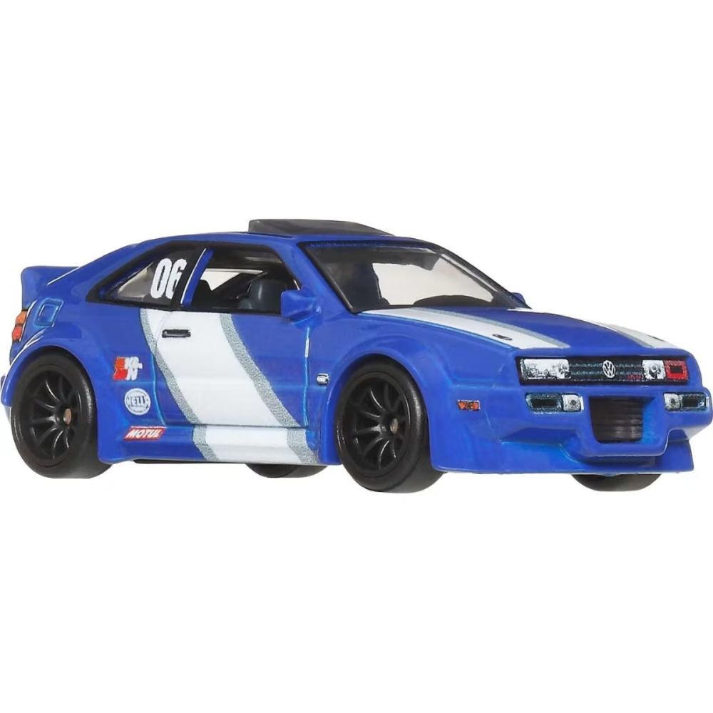 Transportator cu masinuta Hot Wheels, Car Culture Team Transport, Volkswagen Corrado VR6 si Retro Rig, JHX95