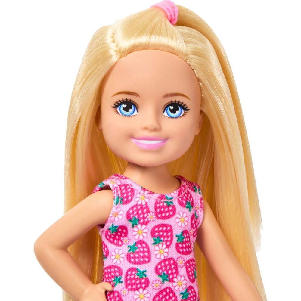 Papusa Barbie, Family&Friends, Club Chelsea, Strawberry Dress, JJB33