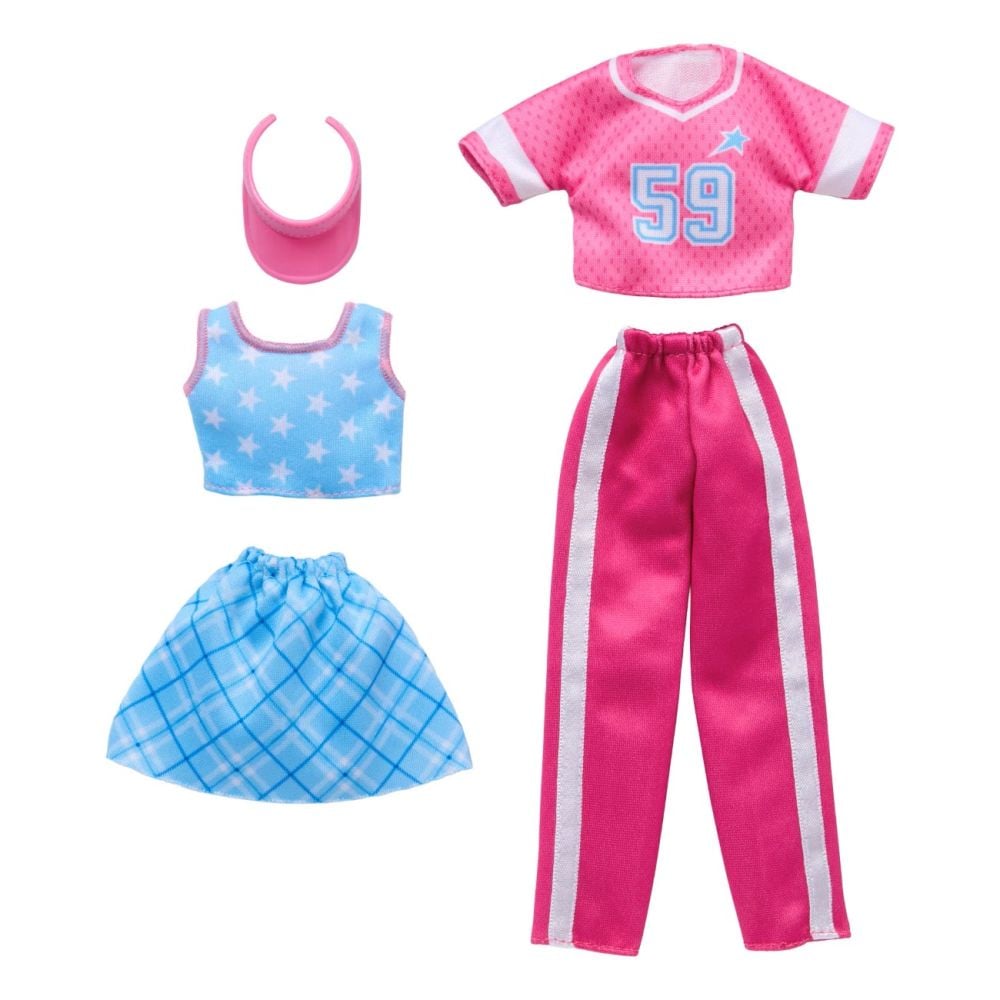Set de haine si accesorii pentru papusi, Barbie, JJN91