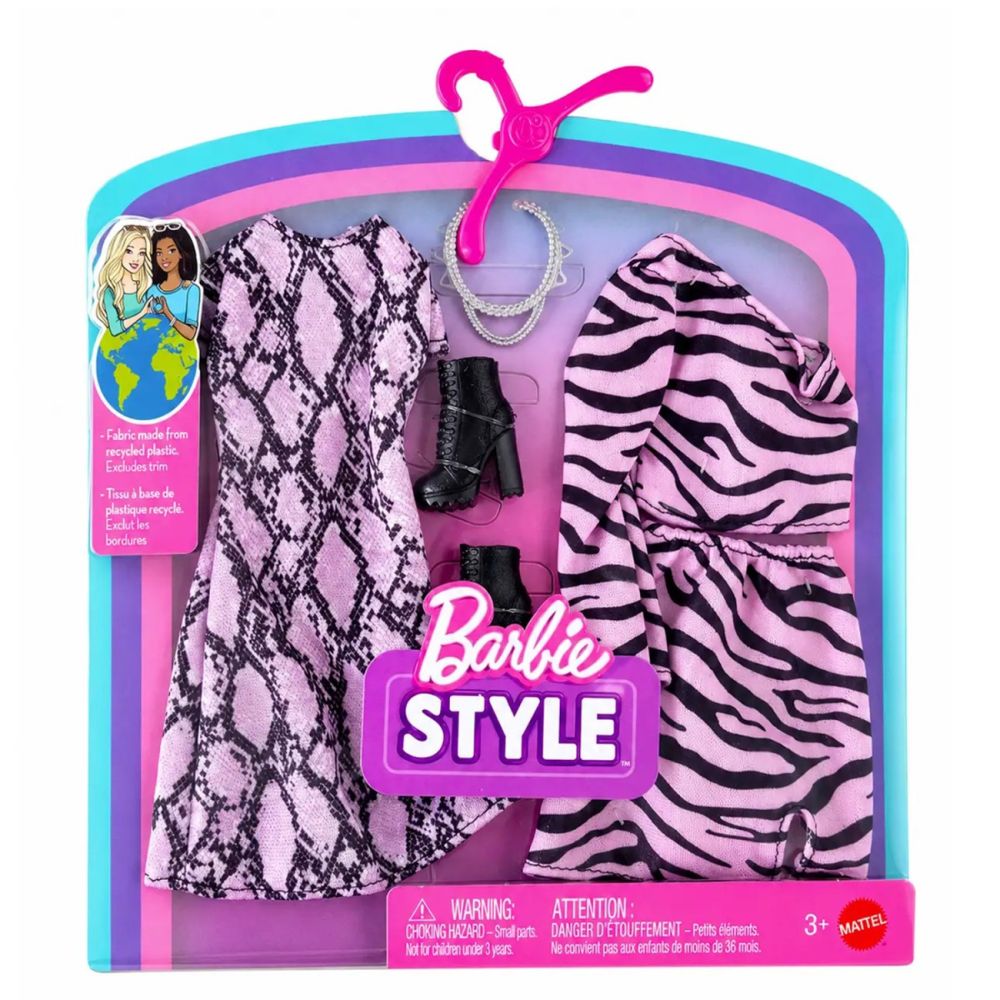 Set de haine si accesorii pentru papusi, Barbie, JJN92