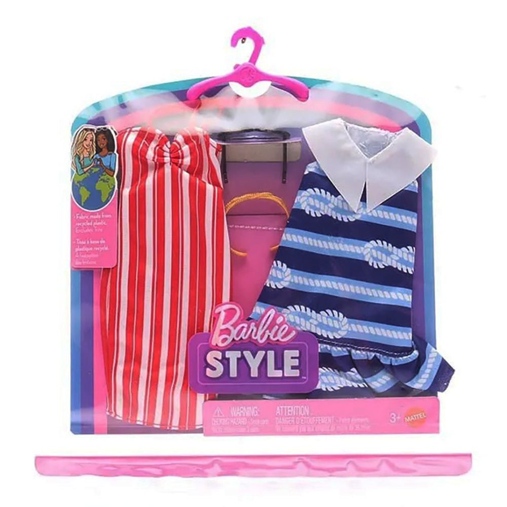 Set de haine si accesorii pentru papusi, Barbie, JJN94