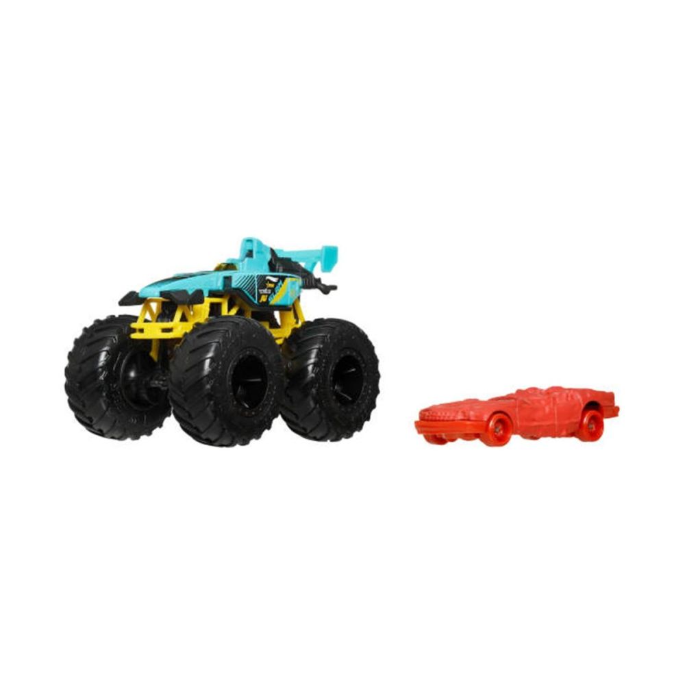 Set 2 vehicule, Hot Wheels, Monster Truck, Slam Prix si Prix Collision, 1:64, JJT57
