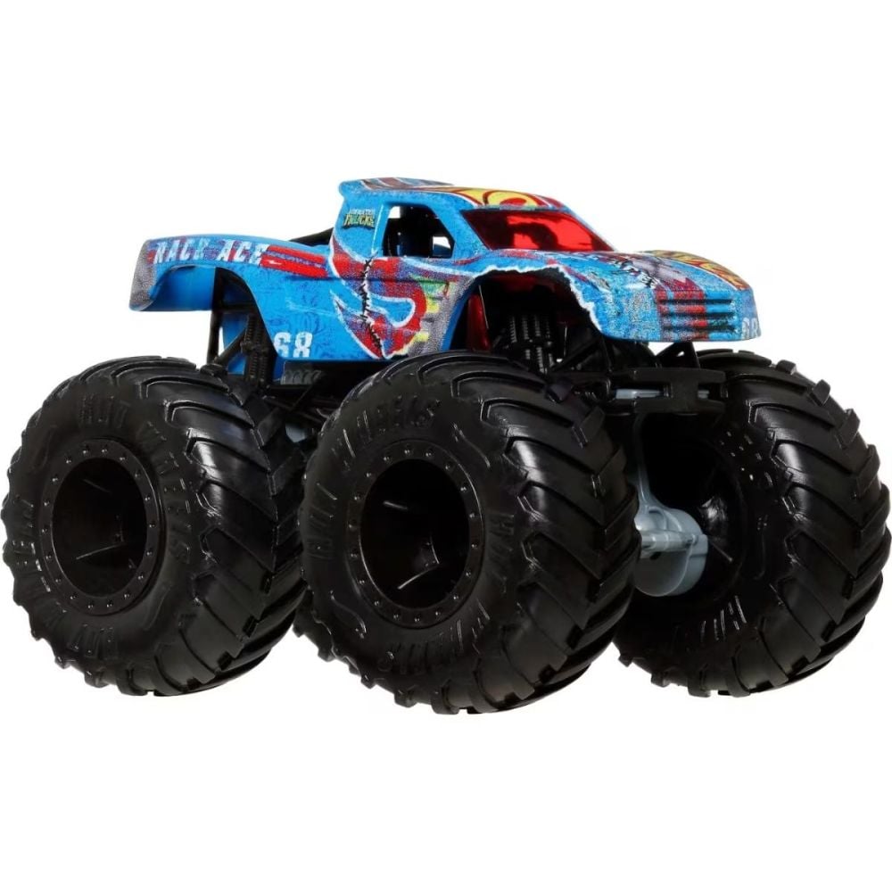 Set 2 vehicule, Hot Wheels, Monster Truck, Race Ace, 1:64, JJT64