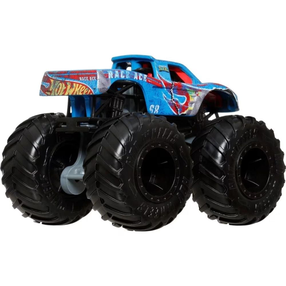 Set 2 vehicule, Hot Wheels, Monster Truck, Race Ace, 1:64, JJT64
