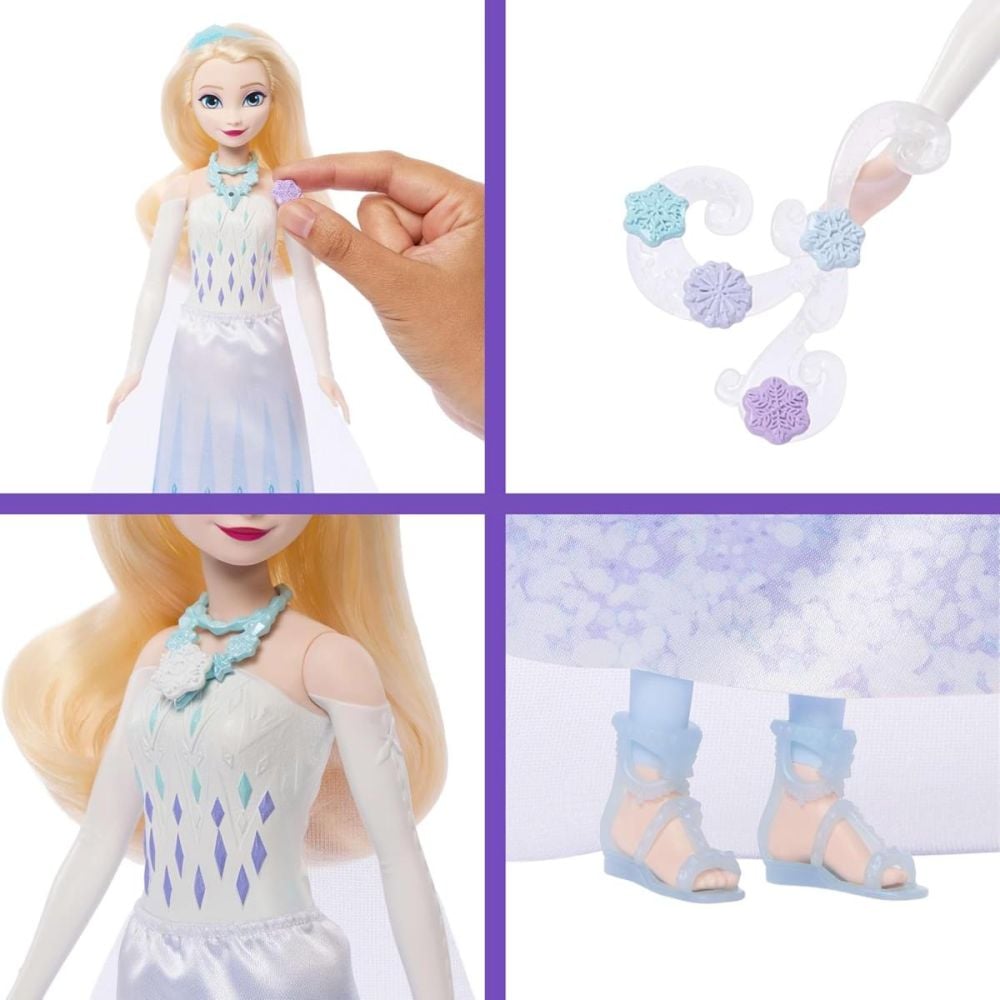 Papusa cu accesorii surpriza, Disney Frozen, Jewel Reveal, Elsa, JJY36