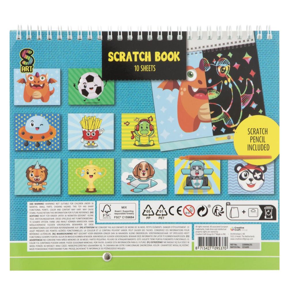 Carte de razuit Grafix, Scratch, 10 pagini