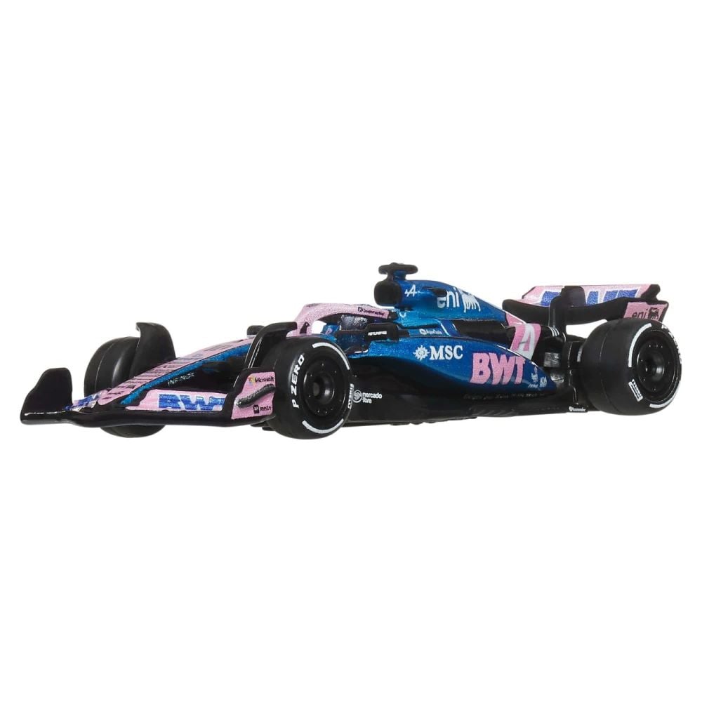 Masinuta metalica de curse, Hot Wheels, BWT Alpine 2025, Formula 1 Team 10, JKD82