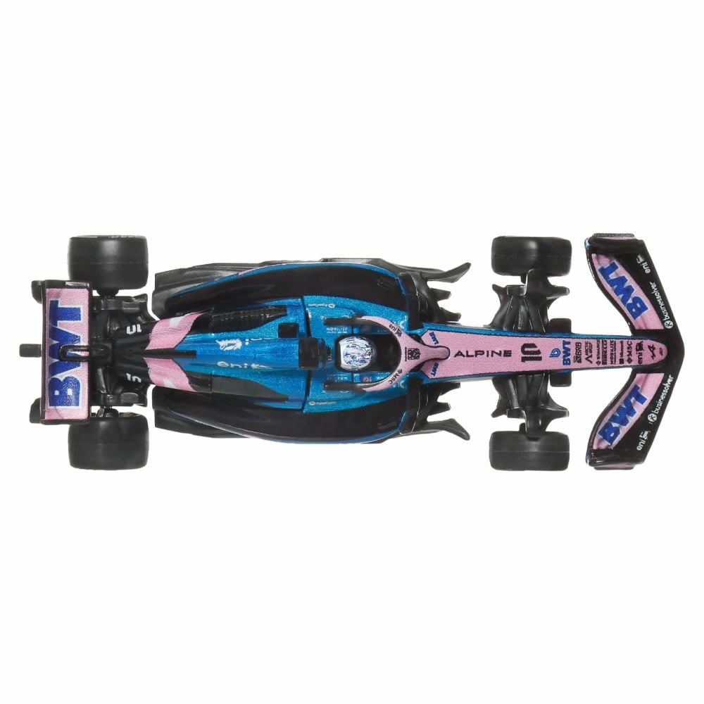 Masinuta metalica de curse, Hot Wheels, BWT Alpine 2025, Formula 1 Team 10, JKD82