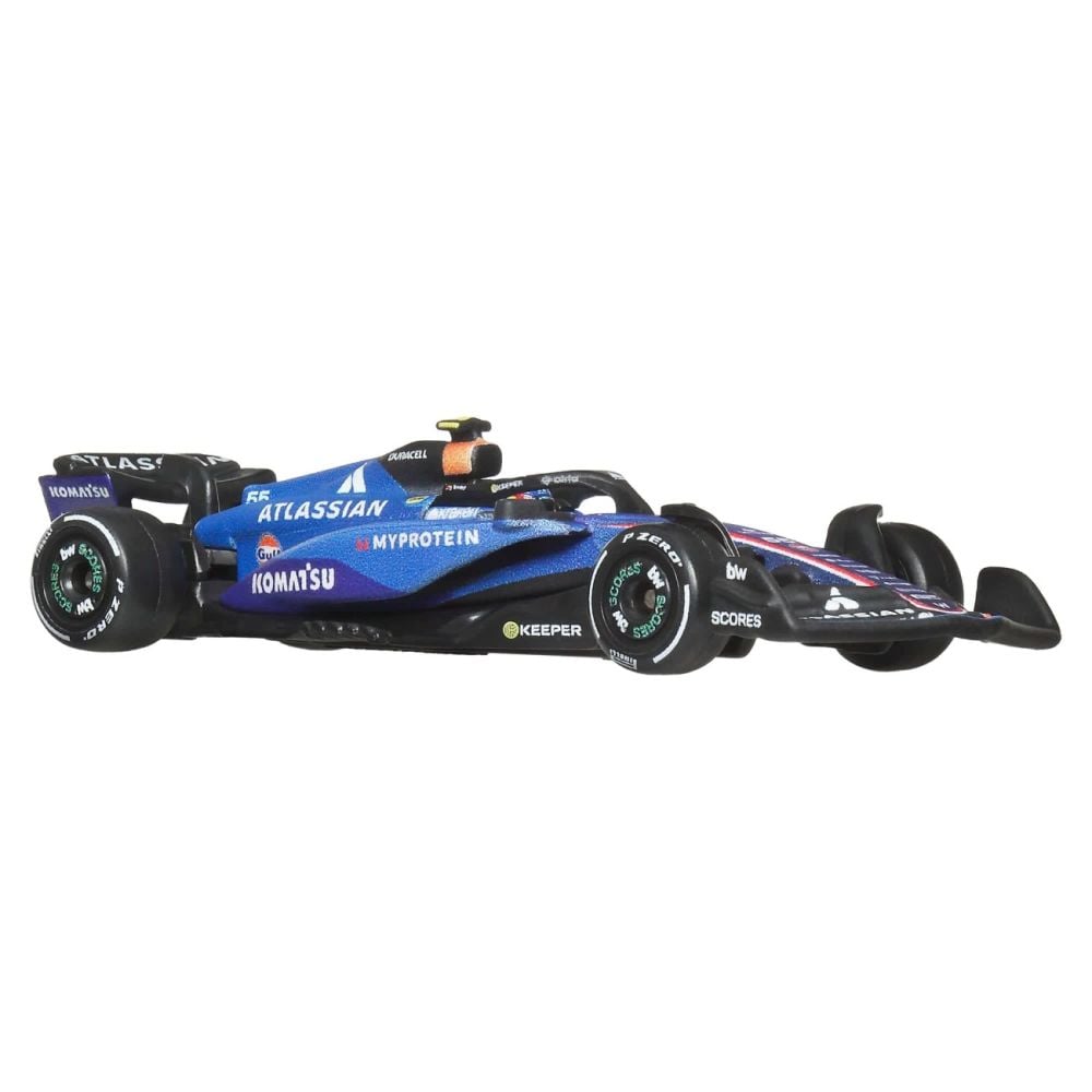 Masinuta metalica de curse, Hot Wheels, Atlassian Williams Racing 2025, Formula 1 Team 55, JKD85