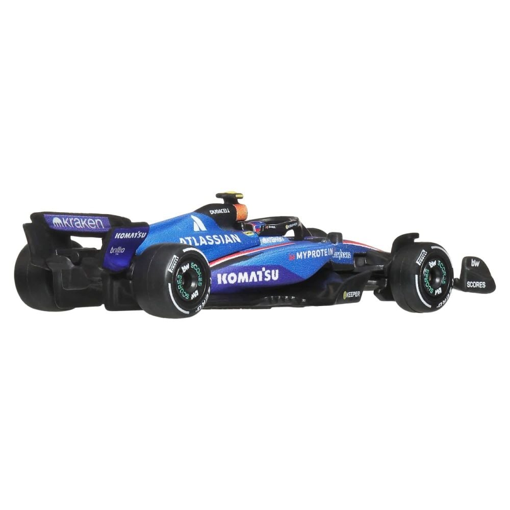 Masinuta metalica de curse, Hot Wheels, Atlassian Williams Racing 2025, Formula 1 Team 55, JKD85
